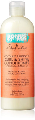 SheaMoisture Coconut & Hibiscus Curl & Shine Conditioner – 19.5 Fl Oz