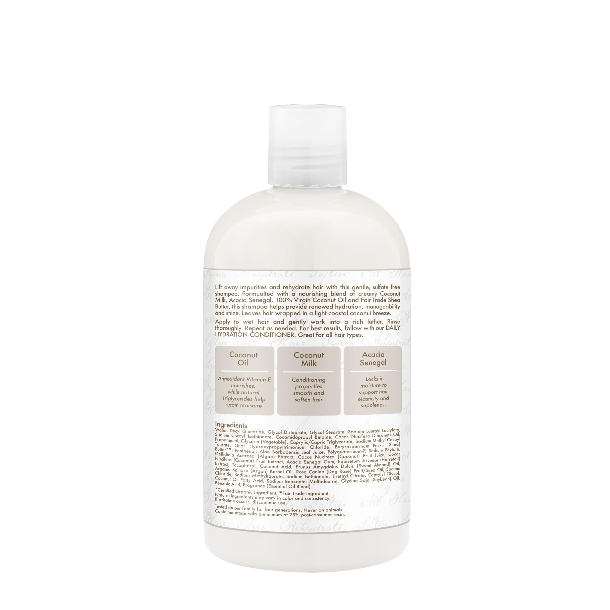 SheaMoisture Daily Hydration Shampoo with Virgin Coconut Oil | 384 ml