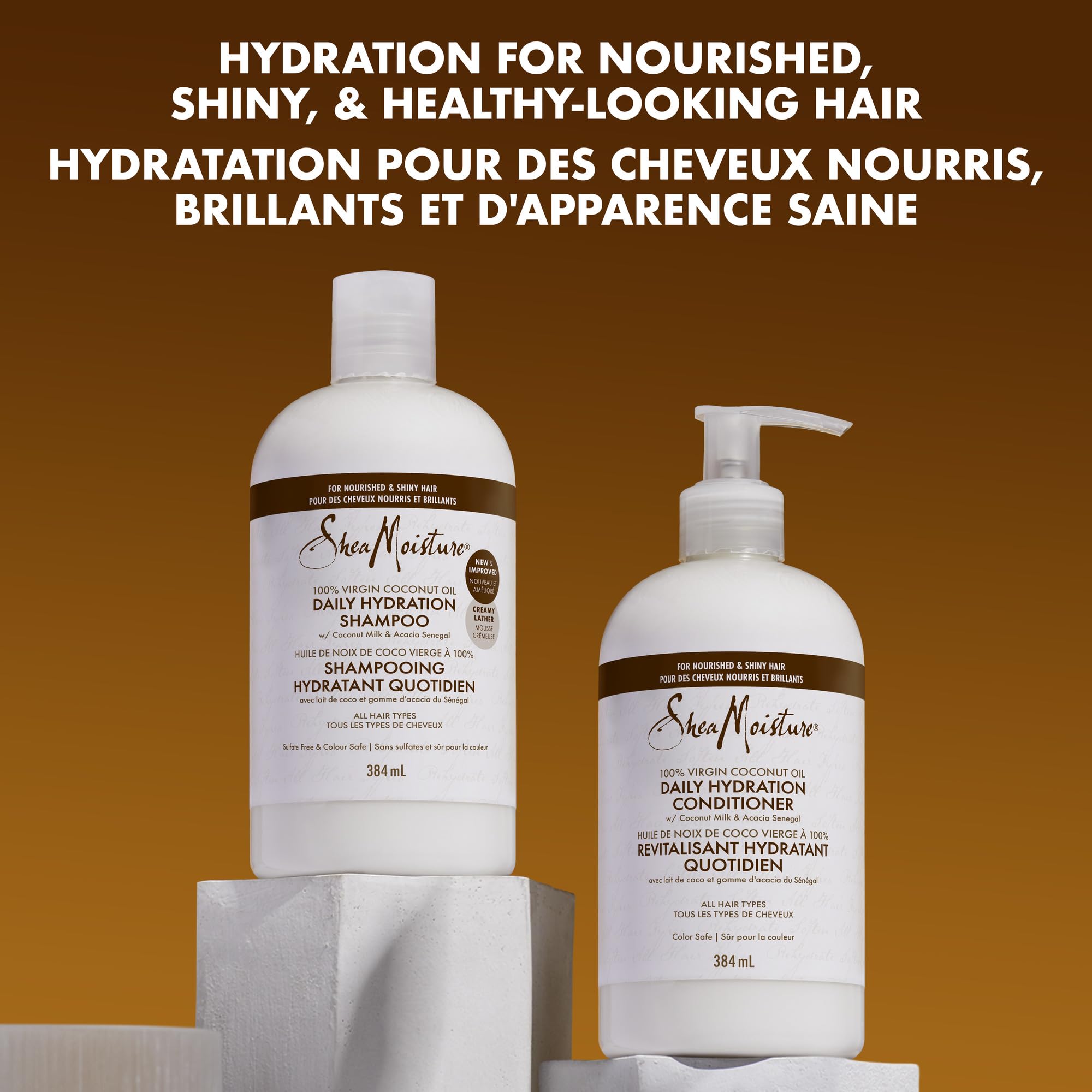 SheaMoisture Daily Hydration Shampoo with Virgin Coconut Oil | 384 ml