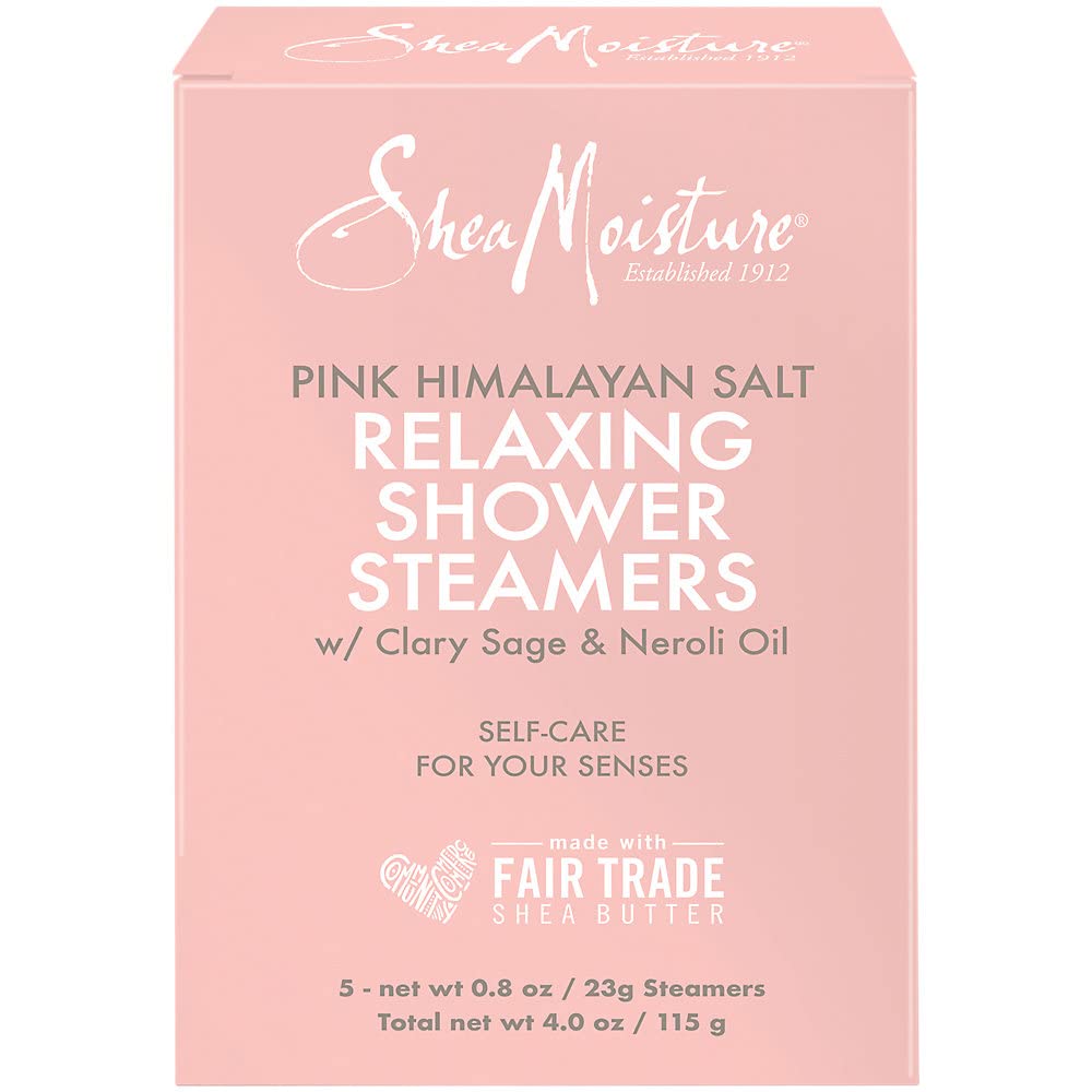 SheaMoisture Pink Himalayan Salt Relaxing Shower Steamers – Clary Sage & Neroli Oil (4 Oz)