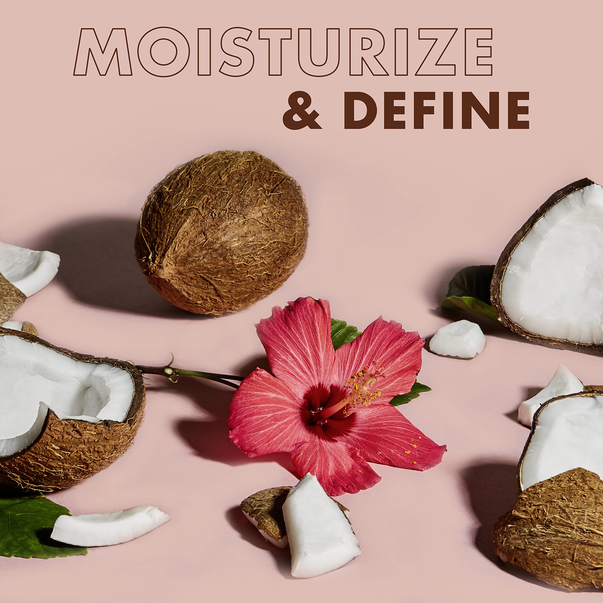 SheaMoisture Coconut & Hibiscus Curl Enhancing Smoothie with Shea Butter - Sulfate Free, Paraben Free, Anti-Frizz Moisture & Shine (2 Pack - 16 Fl Oz Each)