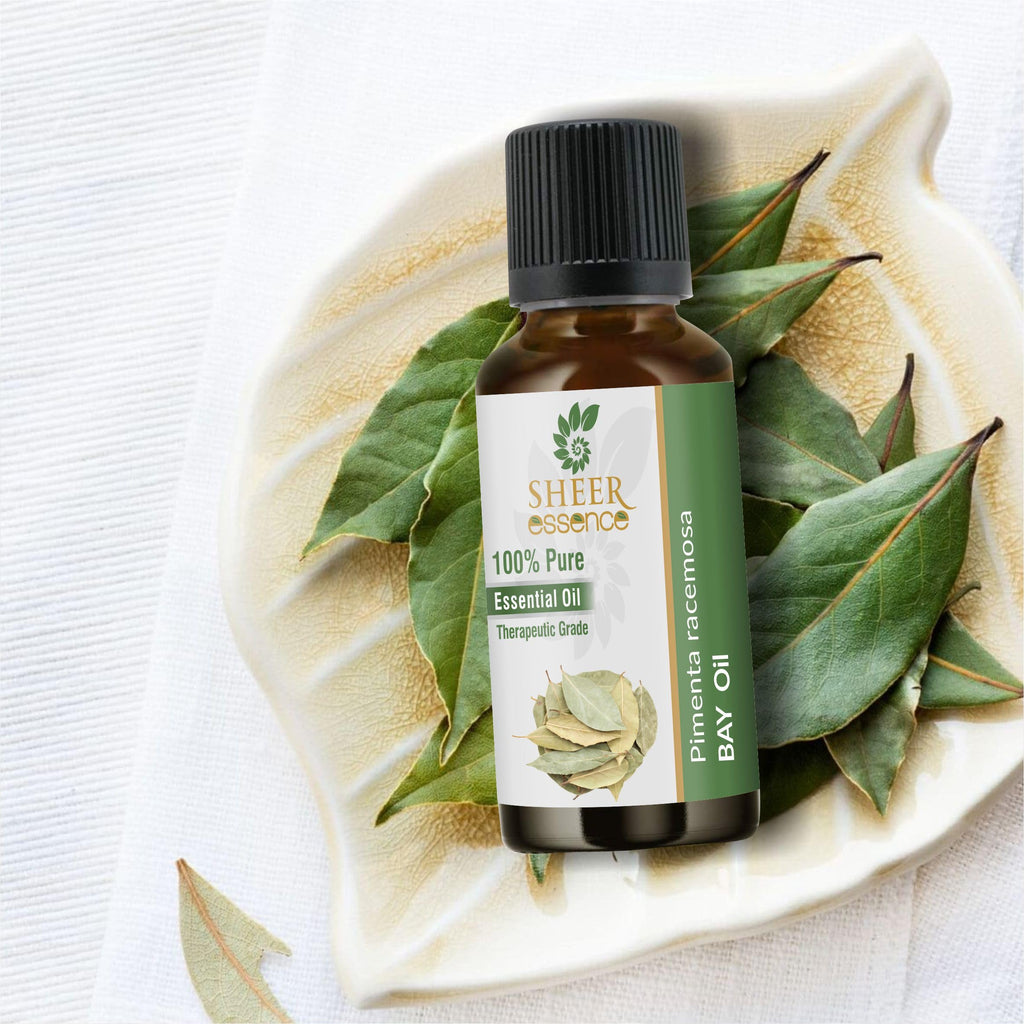Sheer Essence Bay Oil (Pimenta Racemosa) - 100% Pure Essential Oil, Therapeutic Grade, 0.16 Fl Oz
