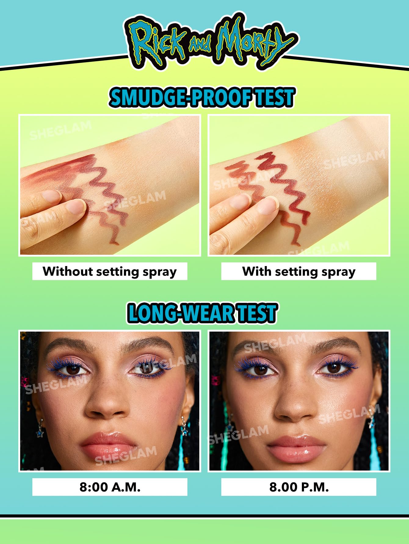 SHEGLAM Pickle Rick Setting Spray – Long-Lasting Face Mist for Flawless Makeup