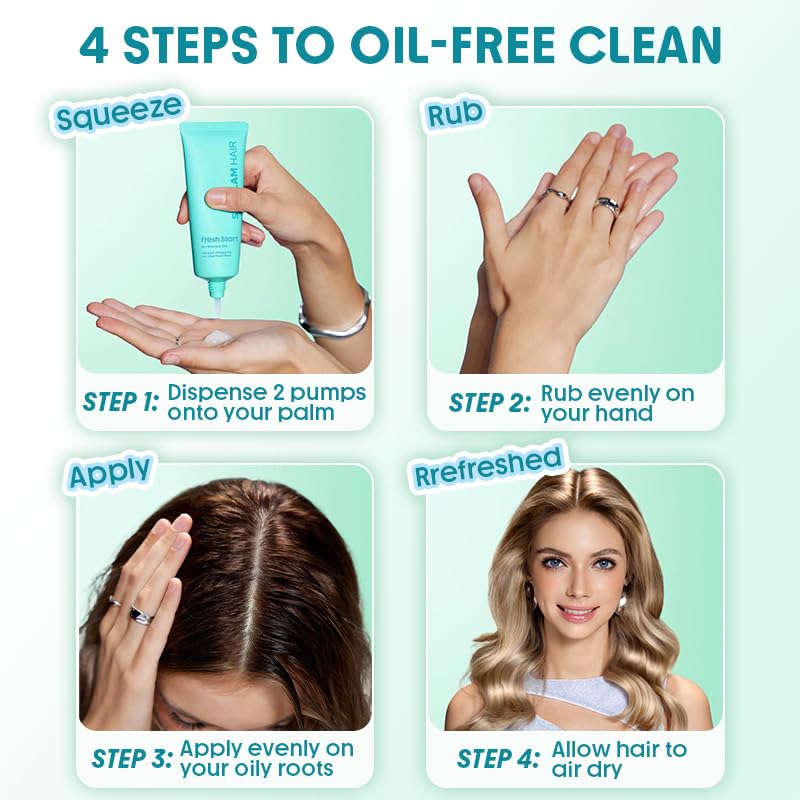 SHEGLAM Travel Dry Shampoo Gel for Oily Hair – Non-Aerosol, TSA-Approved, Instant Refresh & Volume (2.36 fl oz)