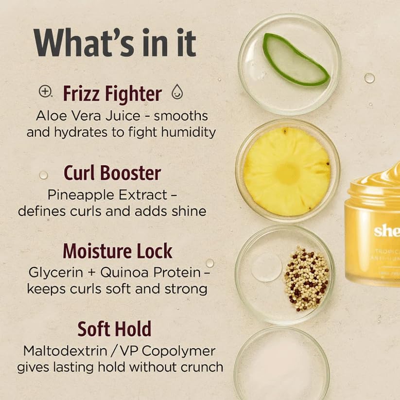 Shekys Anti-Humidity Frizz-Free Strong Hold Gel | Strong Hold, No Crunch | All Curl Types - Curly & Coily (1pc) | Fsmtpdam