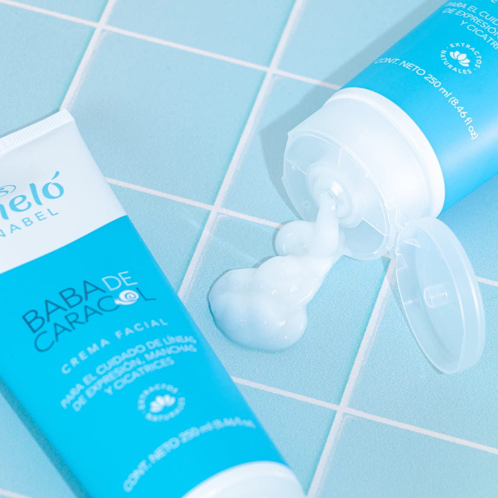 Sheló NABEL Baba de Caracol Snail Cream Face Moisturizer – Hydrating Daily Skincare
