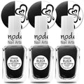 SheModern Sticky Black Stamping Polishes – Air-Dry Collection for Easy Pigment & Glitter Transfers