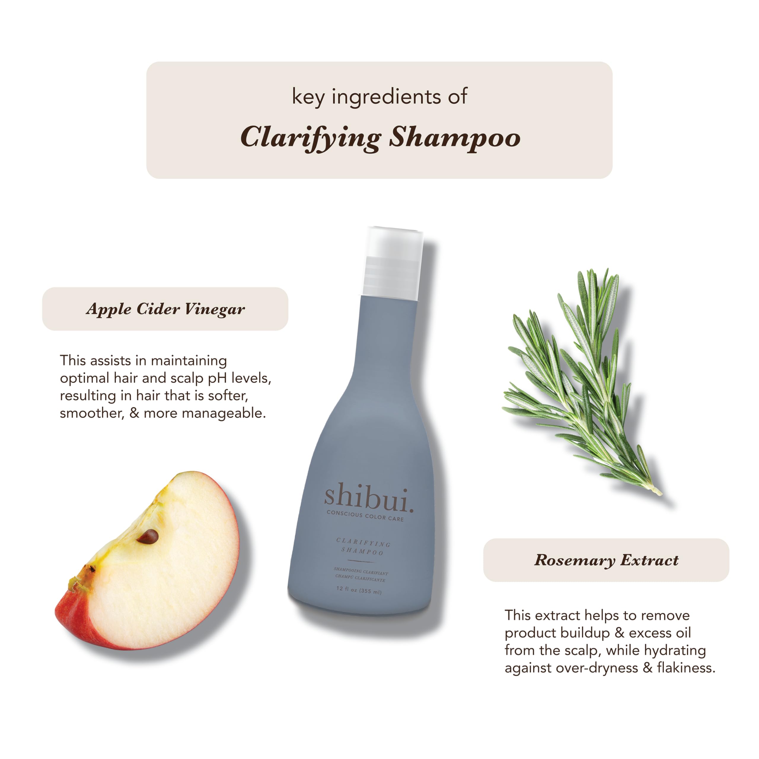 SHIBUI Clarifying Shampoo – Deep Cleanse, Purify & Shine | Color-Safe & Silicone-Free (33.8 oz)