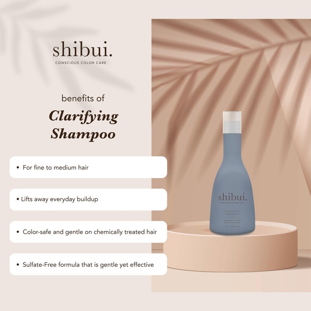 SHIBUI Clarifying Shampoo – Deep Cleanse, Purify & Shine | Color-Safe & Silicone-Free (33.8 oz)
