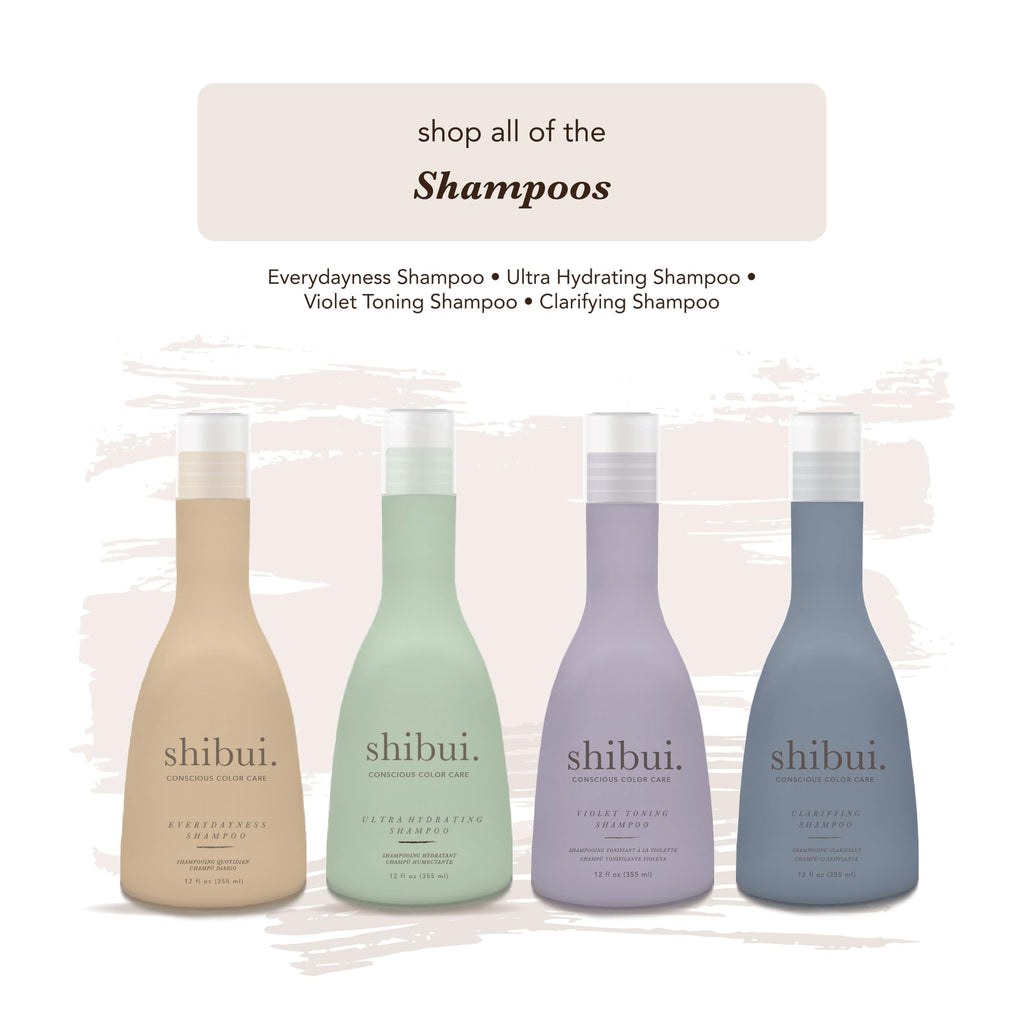 SHIBUI Violet Toning Shampoo – Neutralizes Brassiness with Acai Oil & Hibiscus for Blonde, Highlighted & Silver Hair – 33.8 Fl Oz
