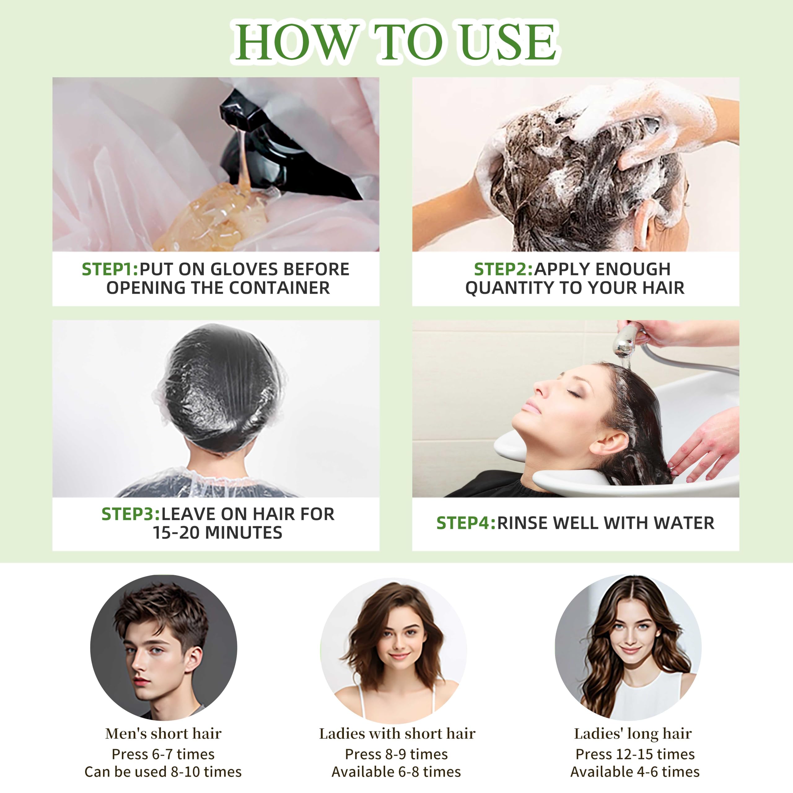 SHIHUANUO Hair Dye Shampoo 3-in-1 for Gray Hair Coverage – Herbal Natural Brown