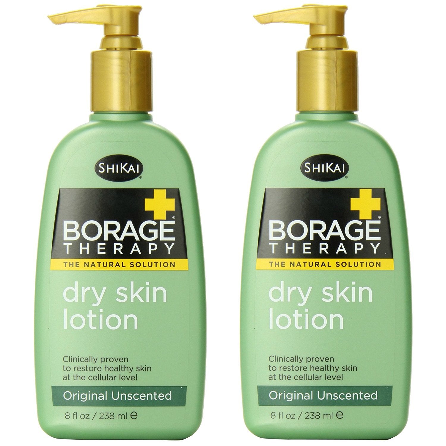 ShiKai Borage Therapy Lotion – Dry Skin Relief, 8 oz, 2-Pack