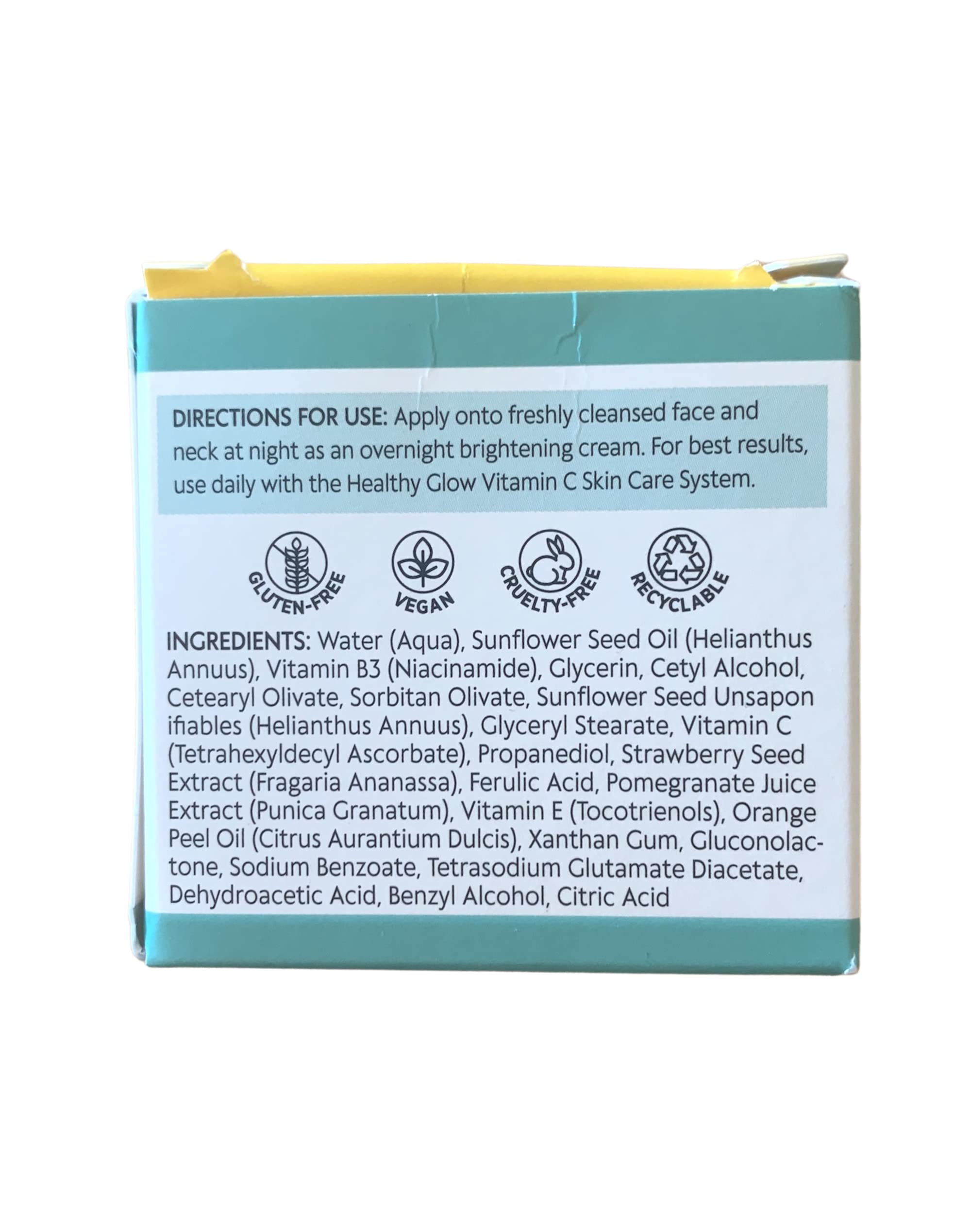 ShiKai Healthy Glow Brightening Night Cream (1 oz) | Hydrating Vitamin C Night Moisturizer