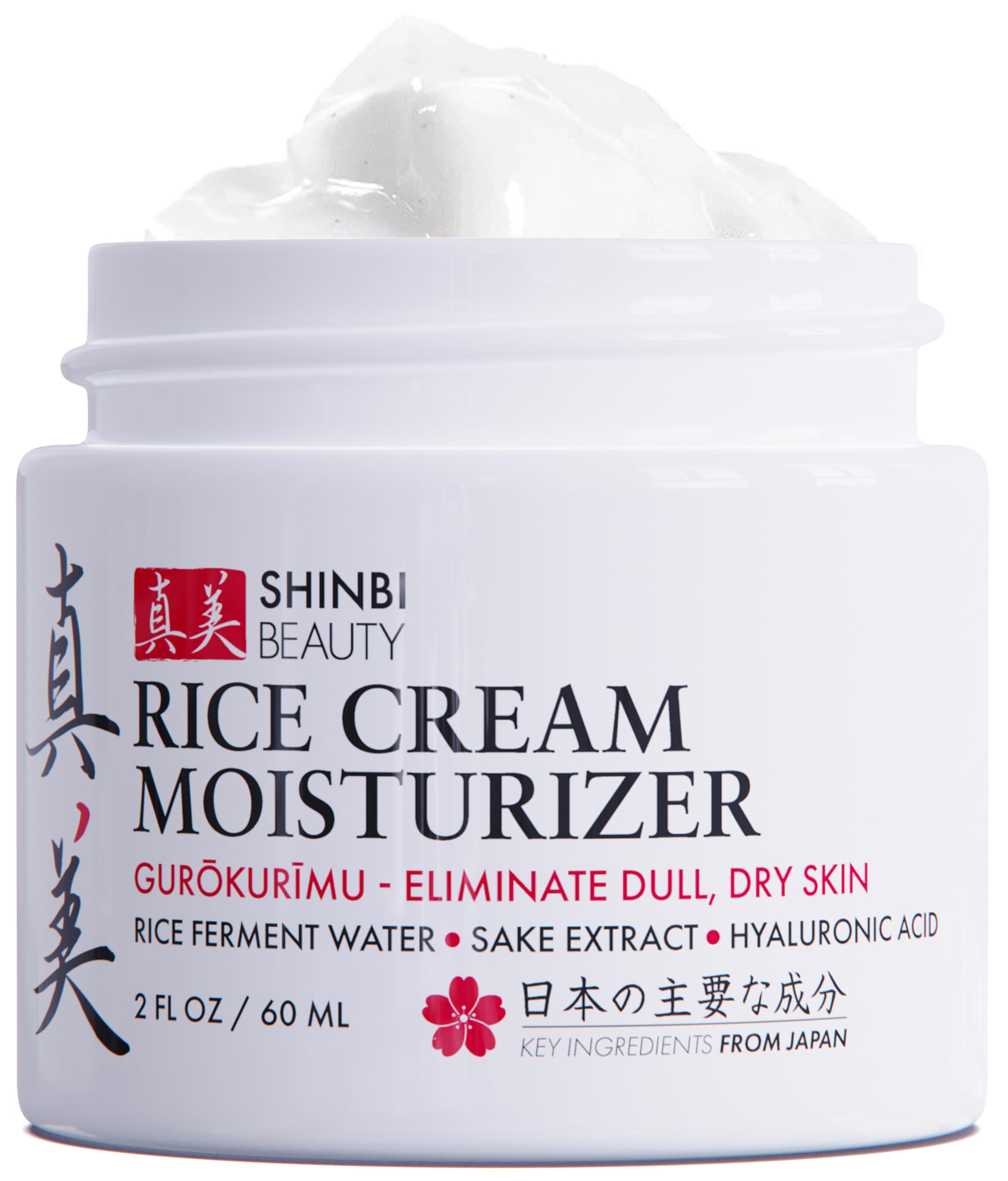 Shinbi Beauty Rice Cream Moisturizer – Rice Ferment & Sake Extract for Japanese Skincare