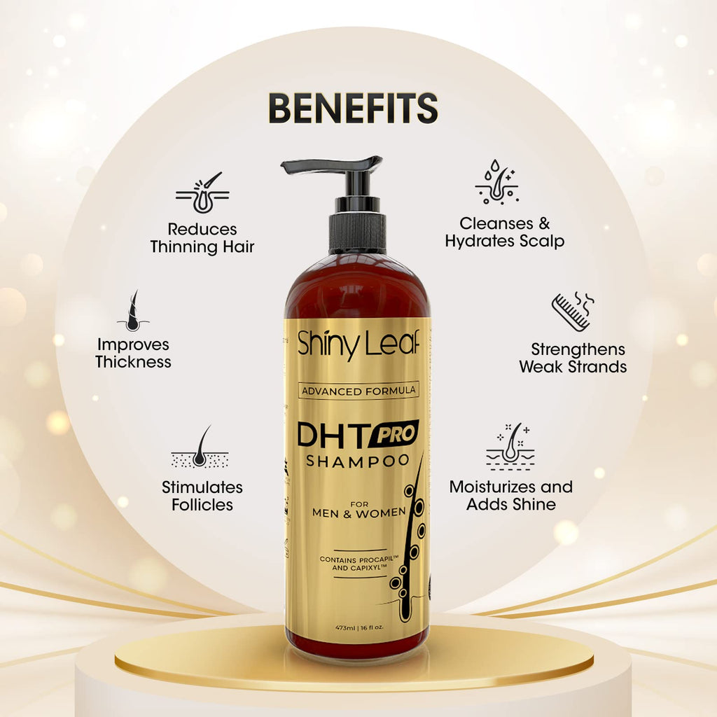Shiny Leaf DHT Pro Shampoo – Advanced Formula with Procapil & Capixyl (USA Made)