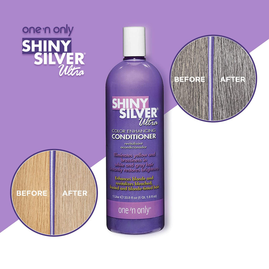 Shiny Silver Conditioner Ultra Color Enhancing 12 oz – 3 Pack | Color-Treated Hair Care