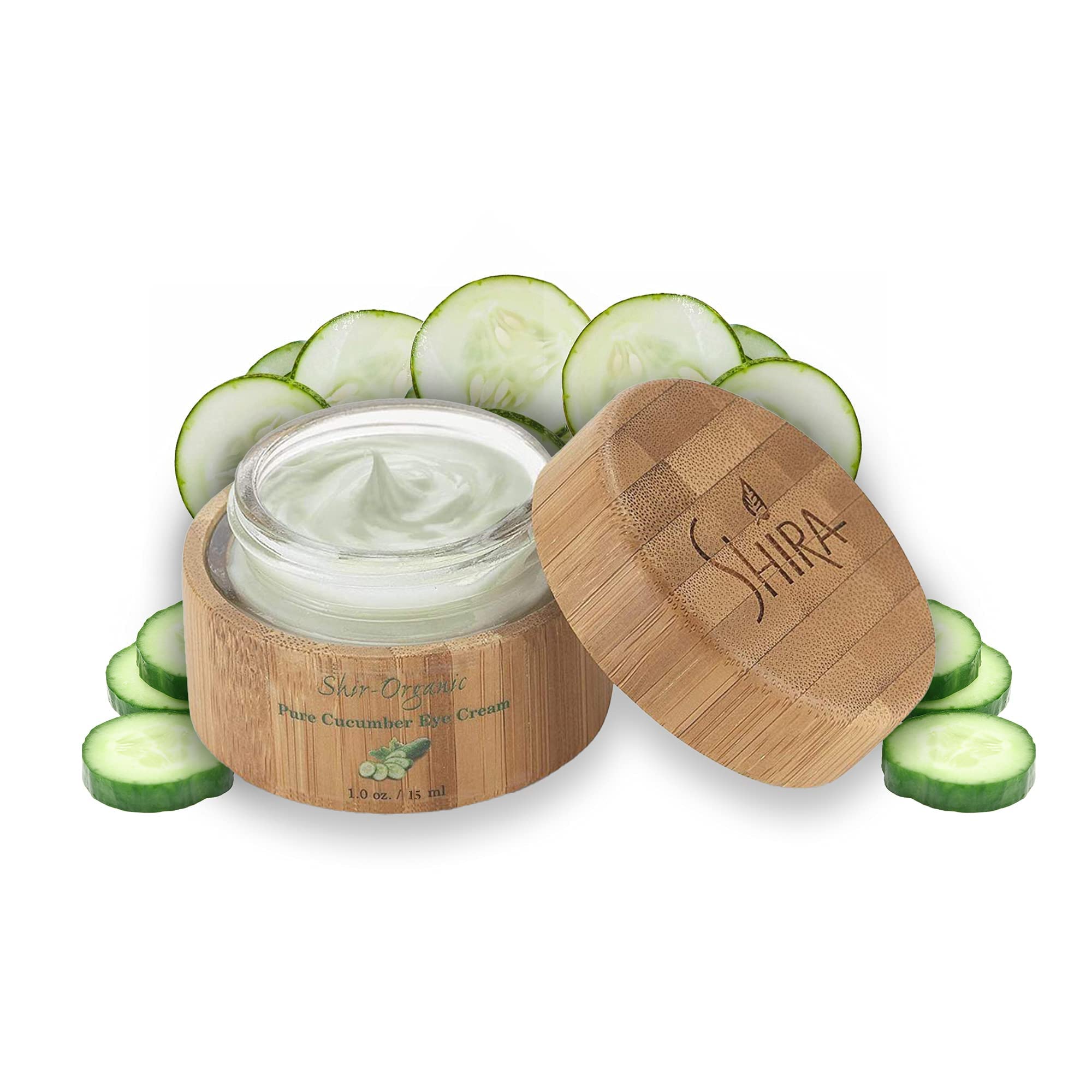 Shira Shir-Organic Pure Cucumber Eye Cream – Dark Circles & Puffiness 15 ml | All Skin Types