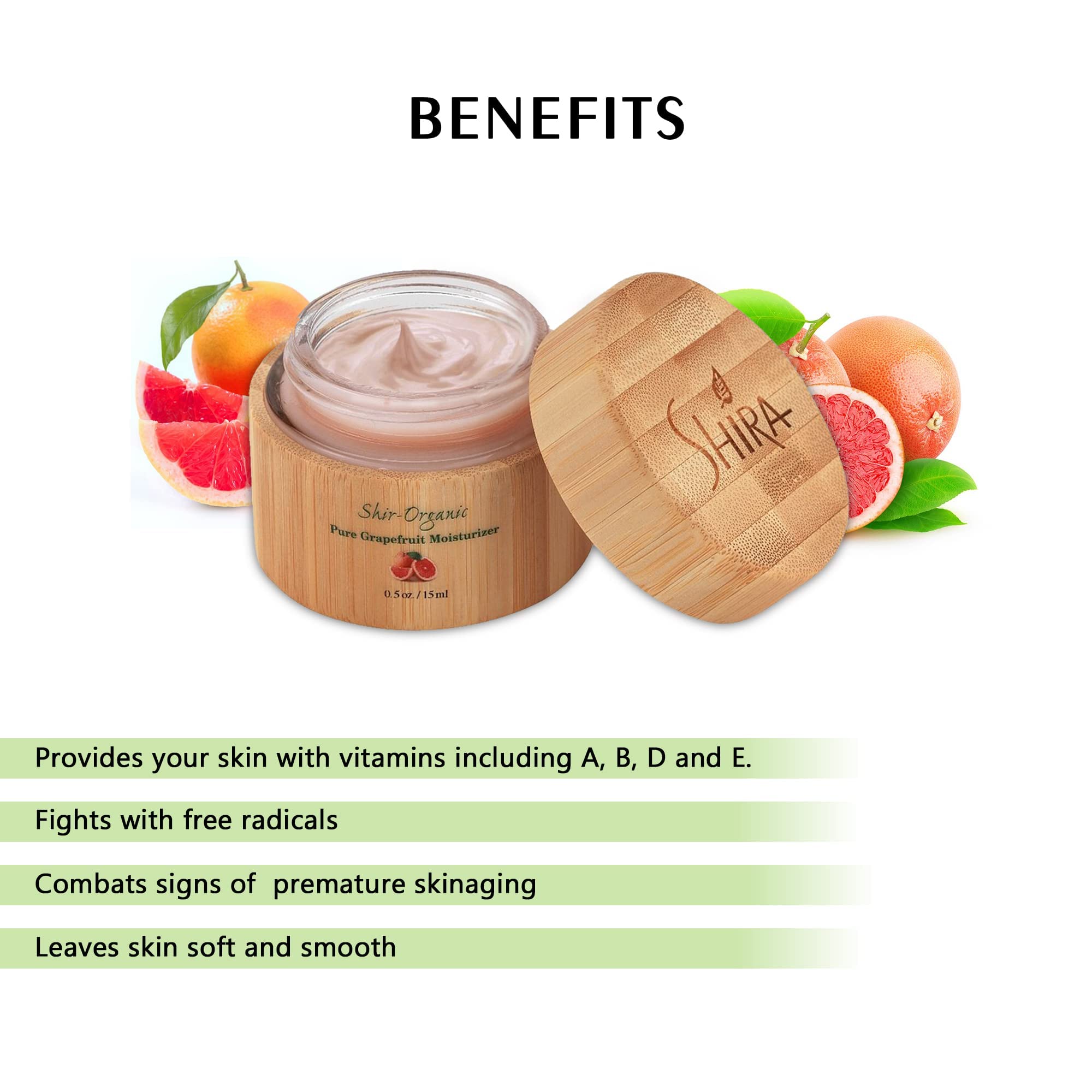 Shira Pink Grapefruit Moisturizer – Vitamin C Hydration for Oily Skin (50ml)