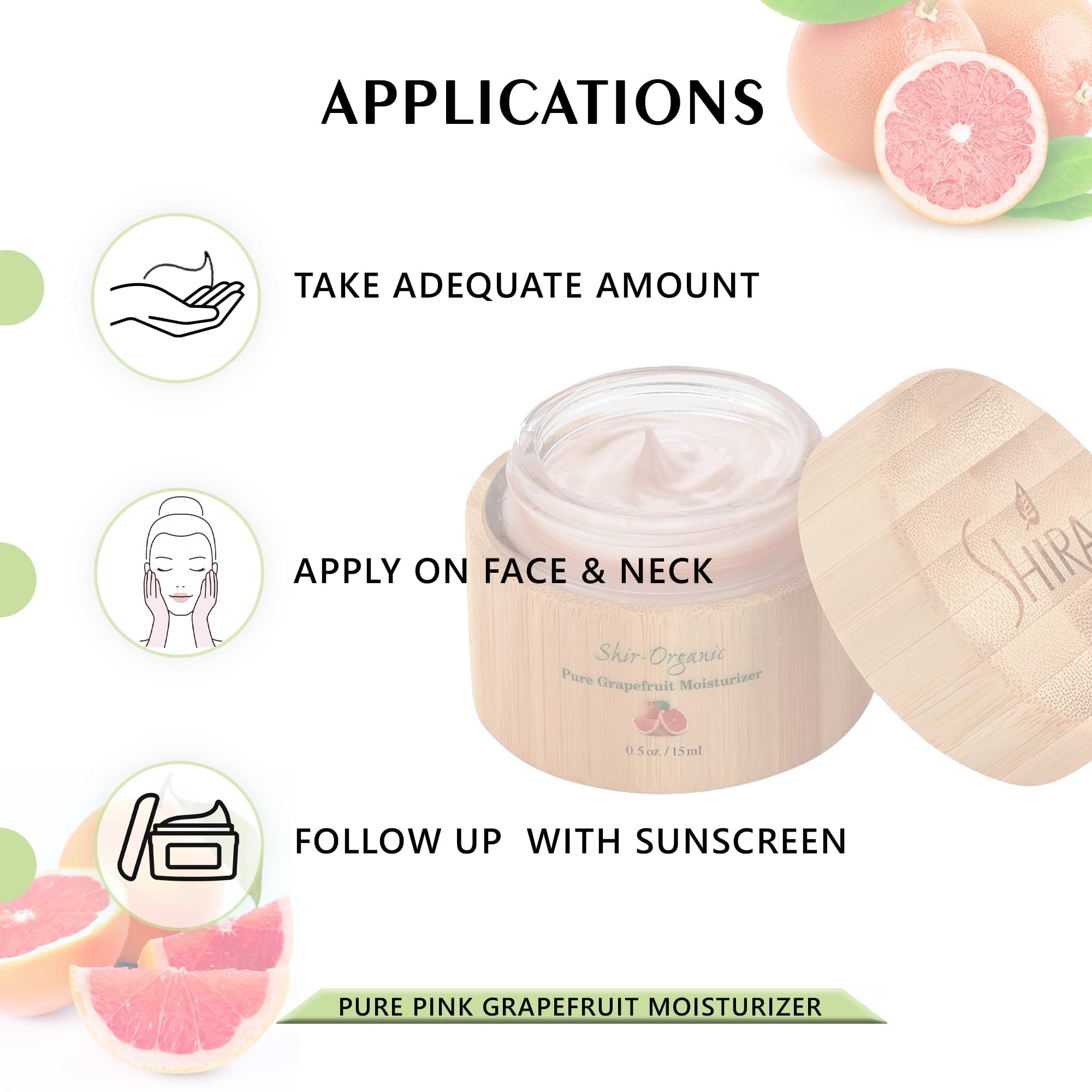 Shira Pink Grapefruit Moisturizer – Vitamin C Hydration for Oily Skin (50ml)