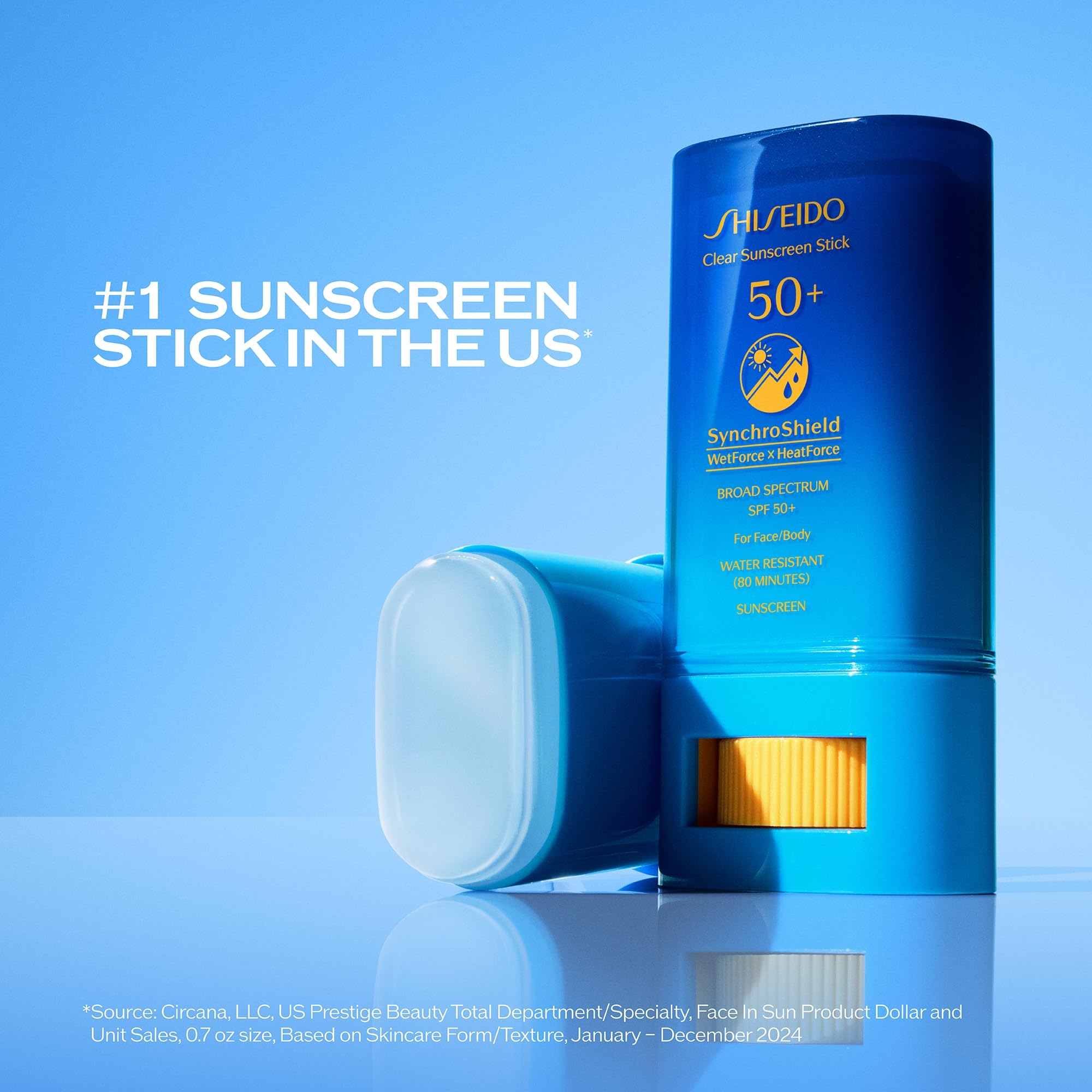 Shiseido Clear Sunscreen Stick SPF 50+ – Invisible, Makeup-Friendly UV Protection