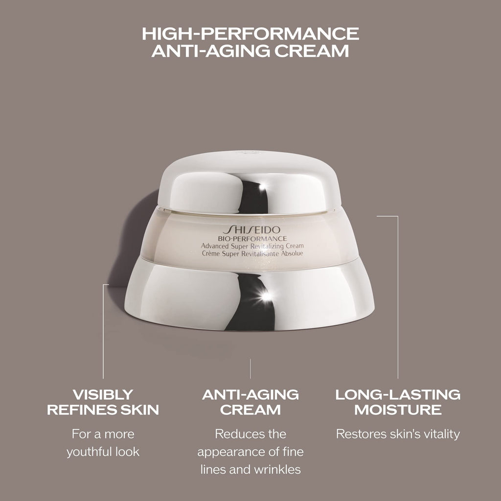 Shiseido Bio-Performance Advanced Super Revitalizing Cream – 75ml | Anti-Aging Moisturizer for Hydration & Fine Lines