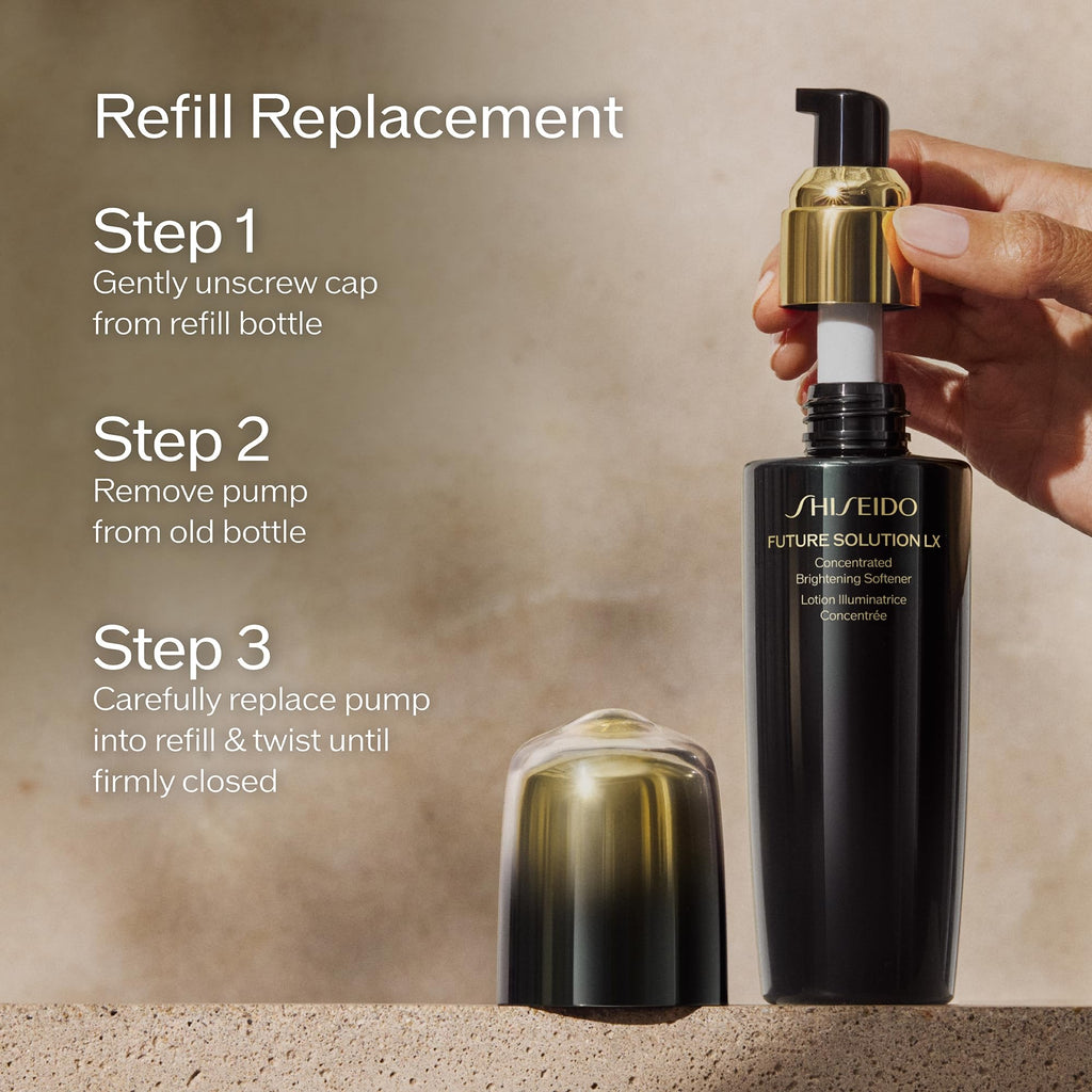 Shiseido Future Solution LX Concentrated Brightening Softener Refill 170 mL | Anti-Aging Facial Lotion for All Skin Types