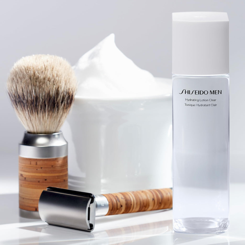 Shiseido Men Hydrating Lotion Clear – 5 oz, 12-Hour Hydration, Reduces Pores & Roughness
