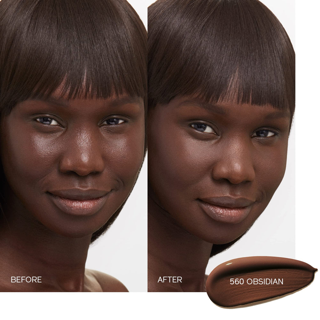 Shiseido Synchro Skin Self-Refreshing Foundation SPF 30 (560 Obsidian) — Buildable Coverage & 24-Hour Wear