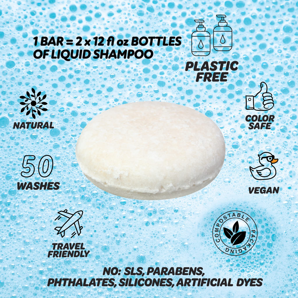 Shower Candy Moroccan Mint Shampoo Bar — Paraben, Phthalate & SLS Free, Made in USA