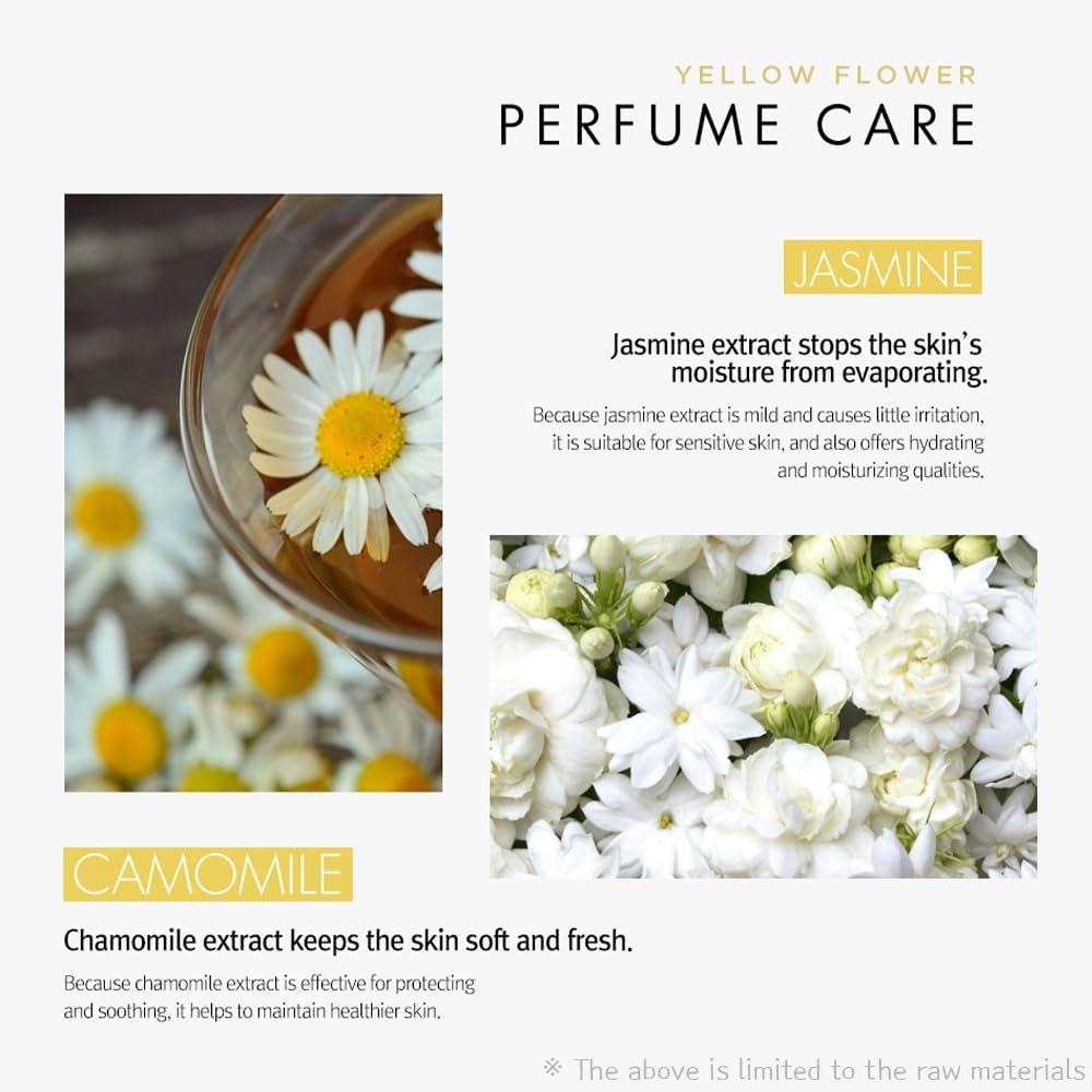 SHOWERMATE Flower Perfume Body Wash – 40.57 fl oz / 1.2 L (Yellow, Freesia & Jasmine)