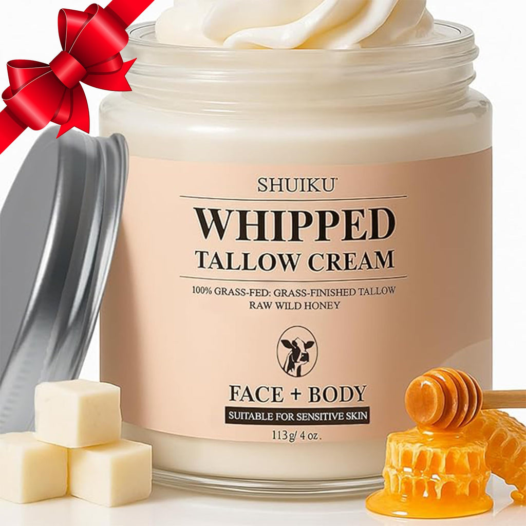 SHUIKU Beef Tallow with Honey Balm – Ultra-Nourishing Skin Moisturizer