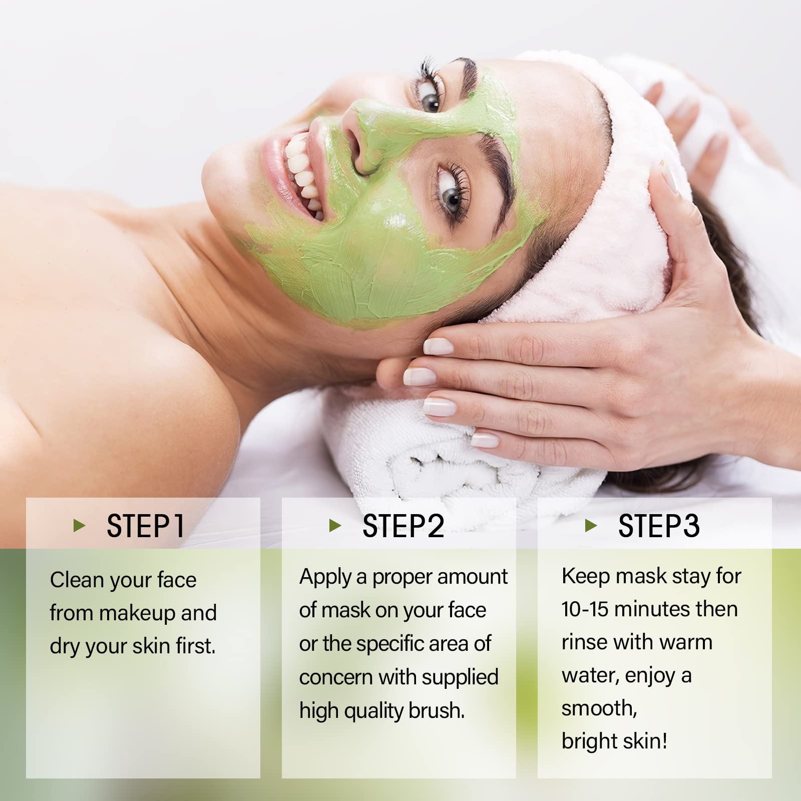 SHVYOG Green Tea Face Mask | Antioxidant Green Tea Clay Mask with Volcanic Mud