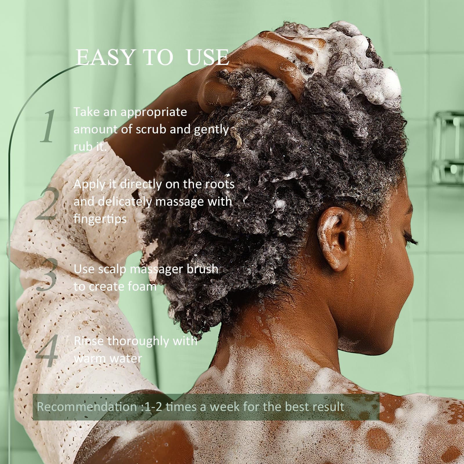 SHVYOG Scalp Scrub – Tea Tree & Coconut Oil Exfoliator for Itchy Scalp & Flakes