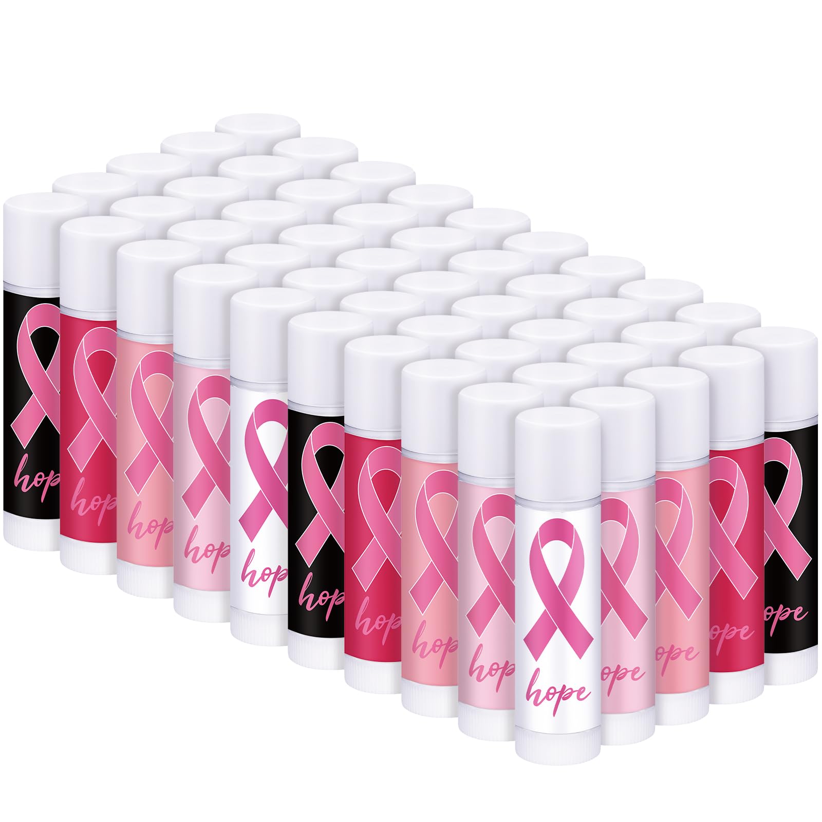 Siifert 200-Pack Breast Cancer Awareness Lip Balms – Pink Ribbon Bulk Gifts & Party Favors