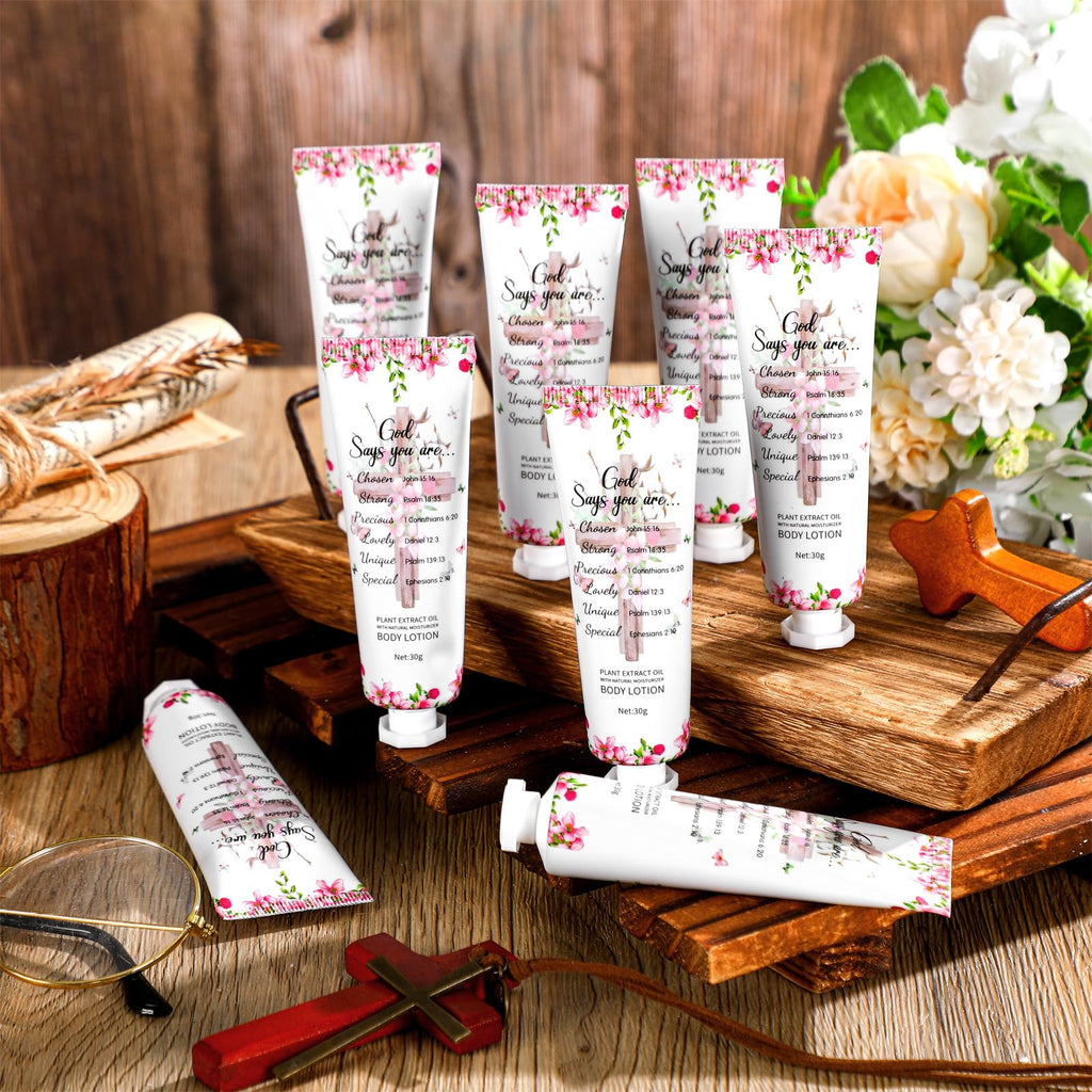 Siifert 24-Piece Christian Body Lotion Gift Set for Women | Bible Verse, Travel Size