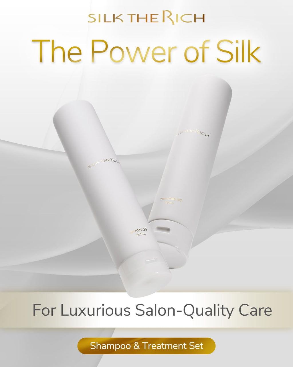 SILK THE RICH Shampoo & Conditioner Set | Hydrating, Color-Safe & Sulfate Paraben Free