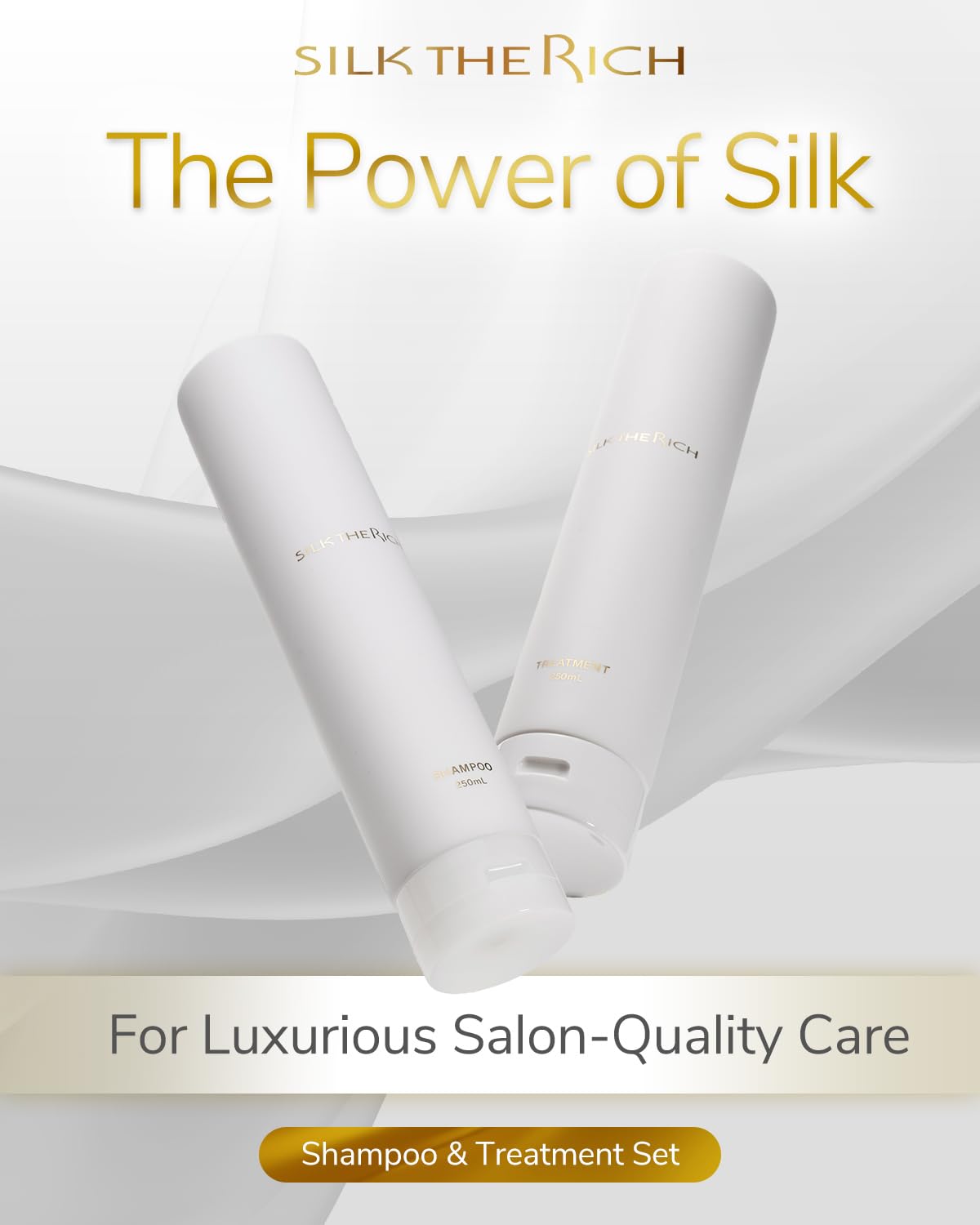 SILK THE RICH Shampoo & Conditioner Set | Hydrating, Color-Safe & Sulfate Paraben Free