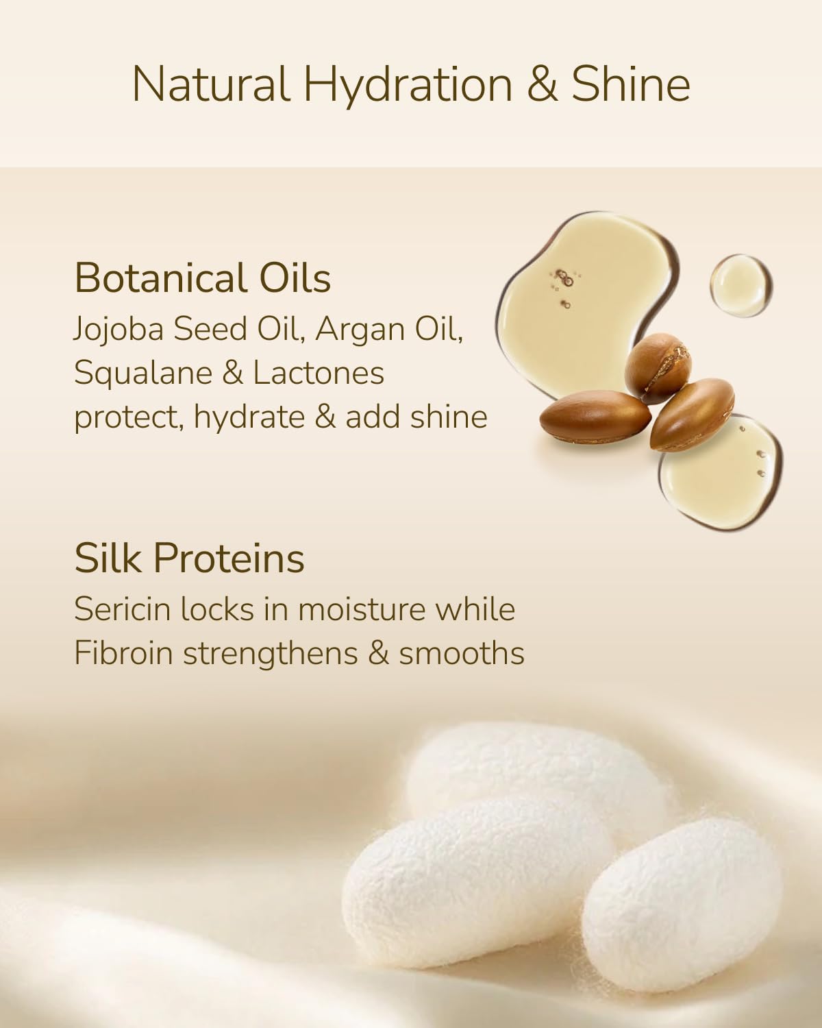 SILK THE RICH Hair Oil – Heat Protectant & Split End Repair with Argan Oil (Travel Size 50ml)