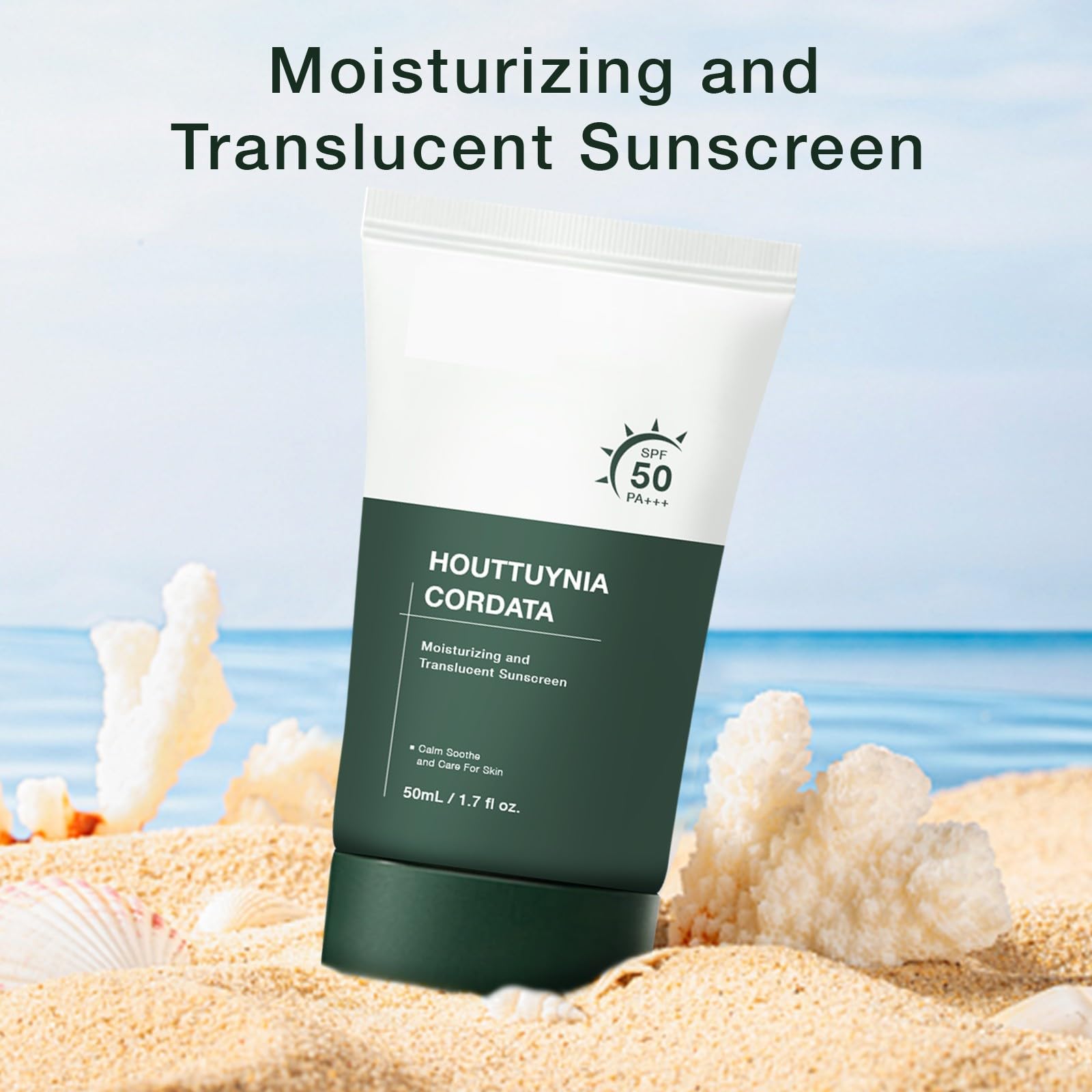 Silky Moisture Sunscreen — Korean SPF 50+ PA++++ Clear Filter Sun Essence, No White Cast