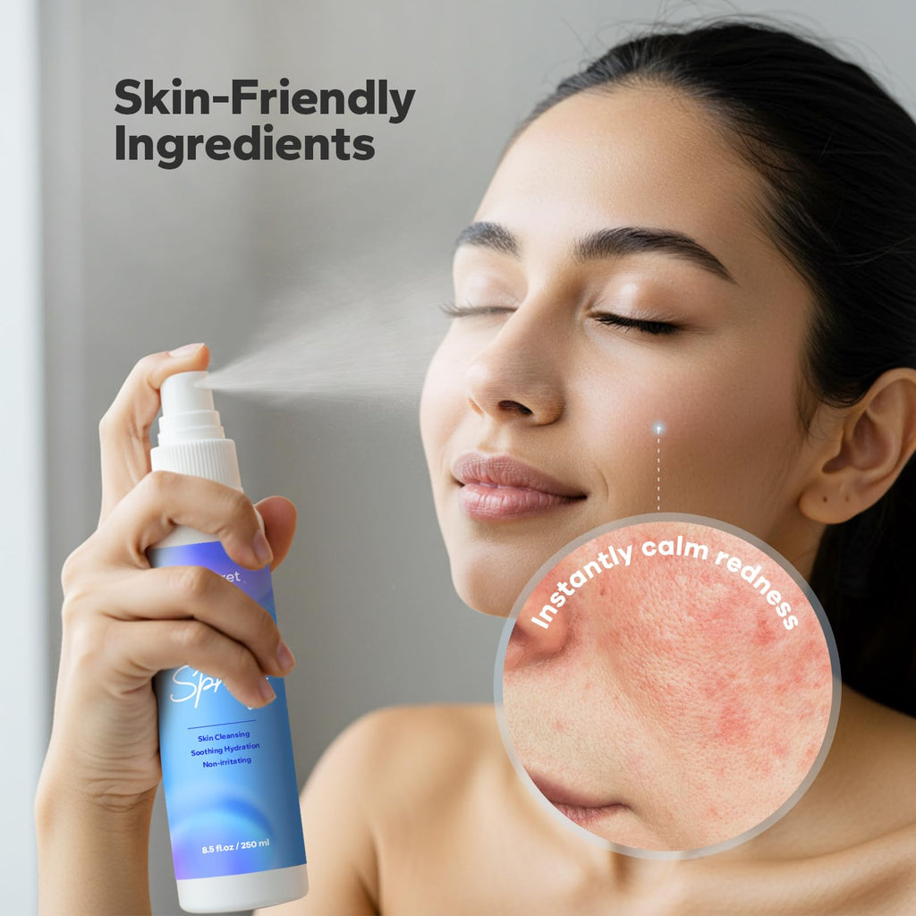 SilkySecret Hypochlorous Acid Spray 8.45 oz – Gentle Skin Cleansing & Soothing for Face & Eyes