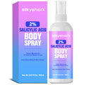 SilkyShark Salicylic Acid Spray — 2% Body Acne Treatment, 360° Mist
