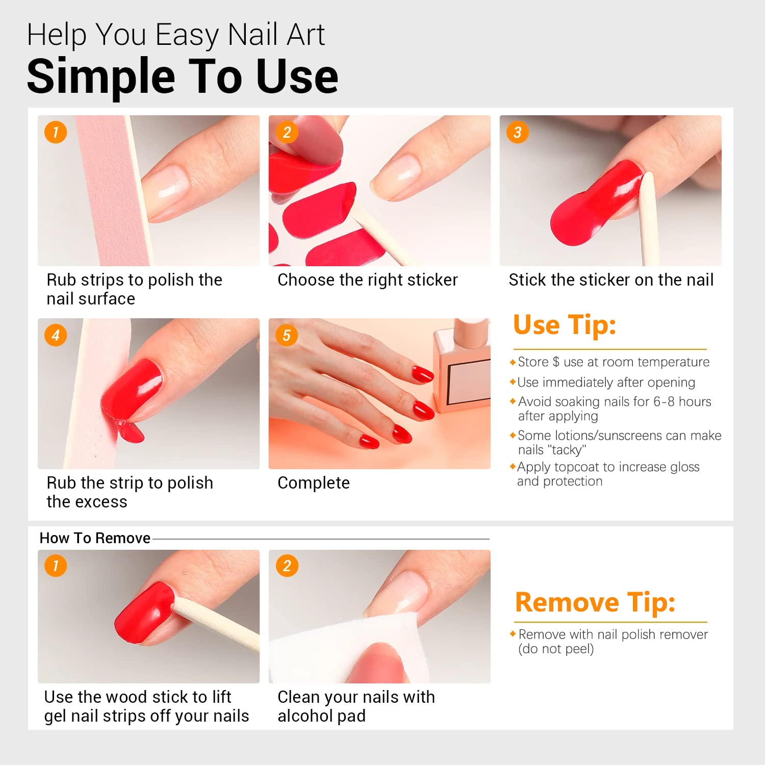 SILPECWEE Black Toe Nail Stickers – 20 Sheets Full Nail Wraps for Toes | Self-Adhesive Gel Nail Strips