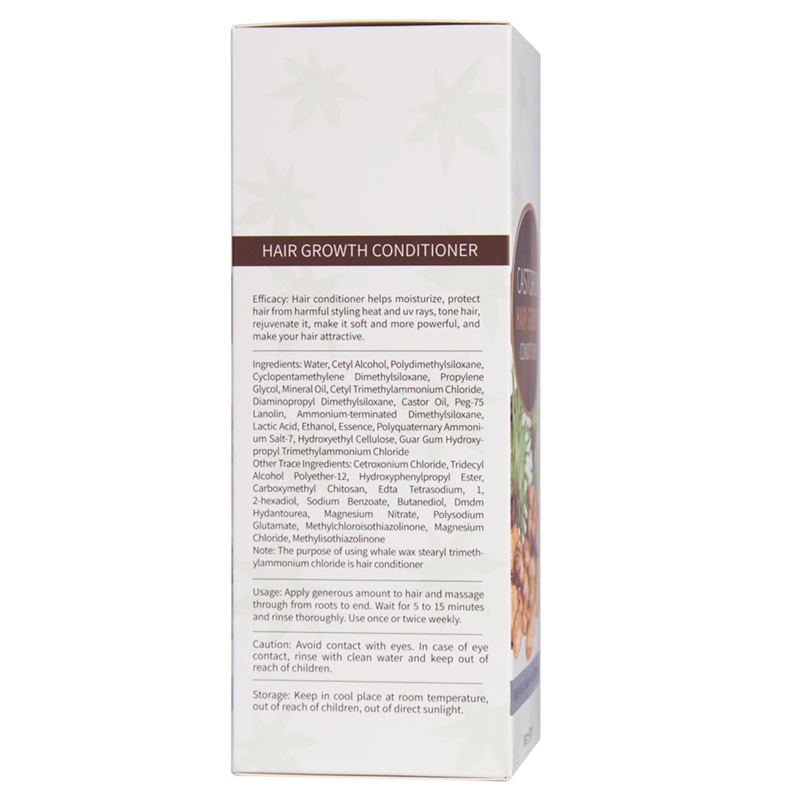 Silvercell Castor Oil Conditioner – Hair Growth, Moisturizing & Thickening (500ml / 16.9 fl oz)