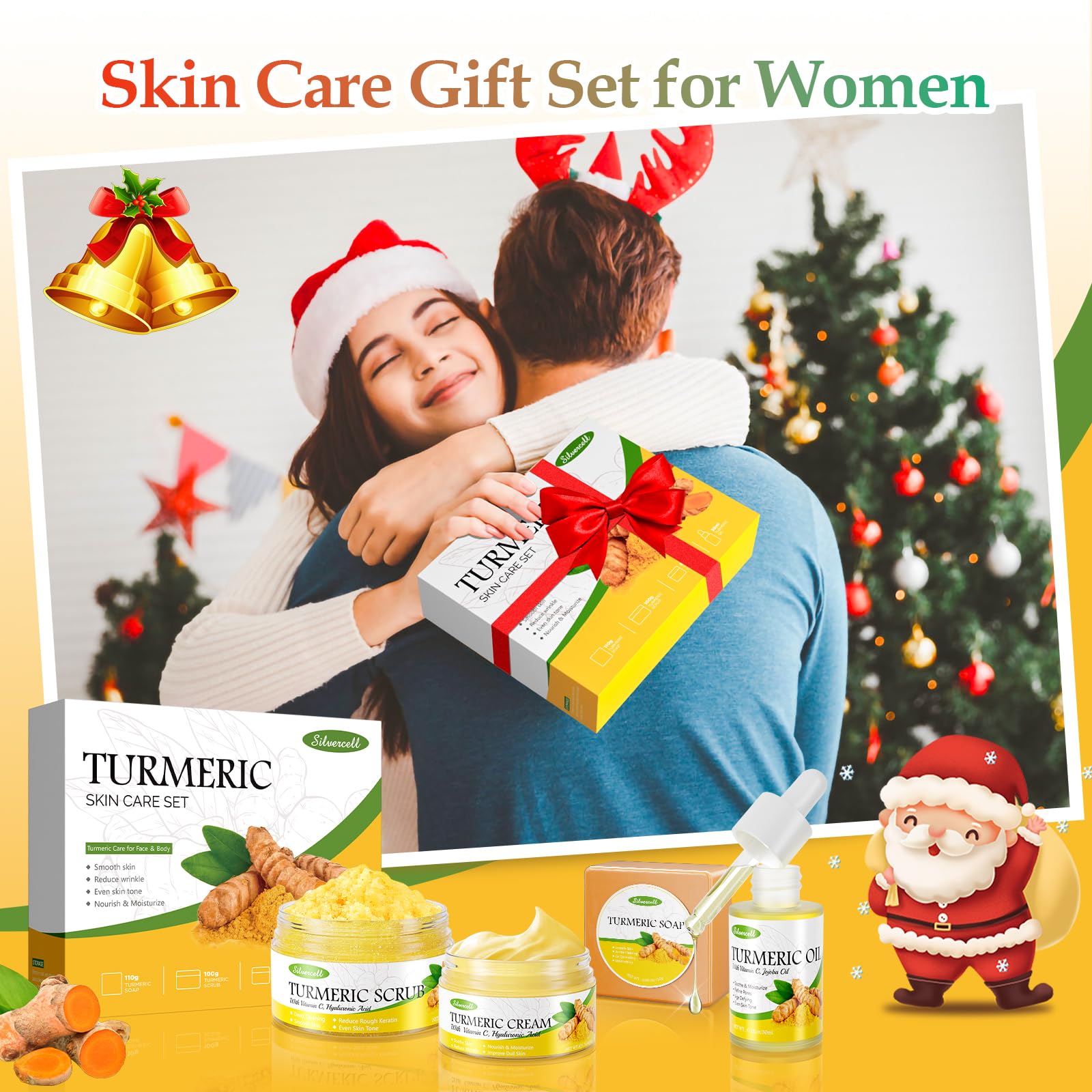 Silvercell Turmeric Skin Care Set – Complete Facial Kit for Hydration & Glow