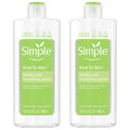 Simple Micellar Cleansing Water 13.5 Fl Oz (Pack of 2) – Gentle, Hydrating Cleanser