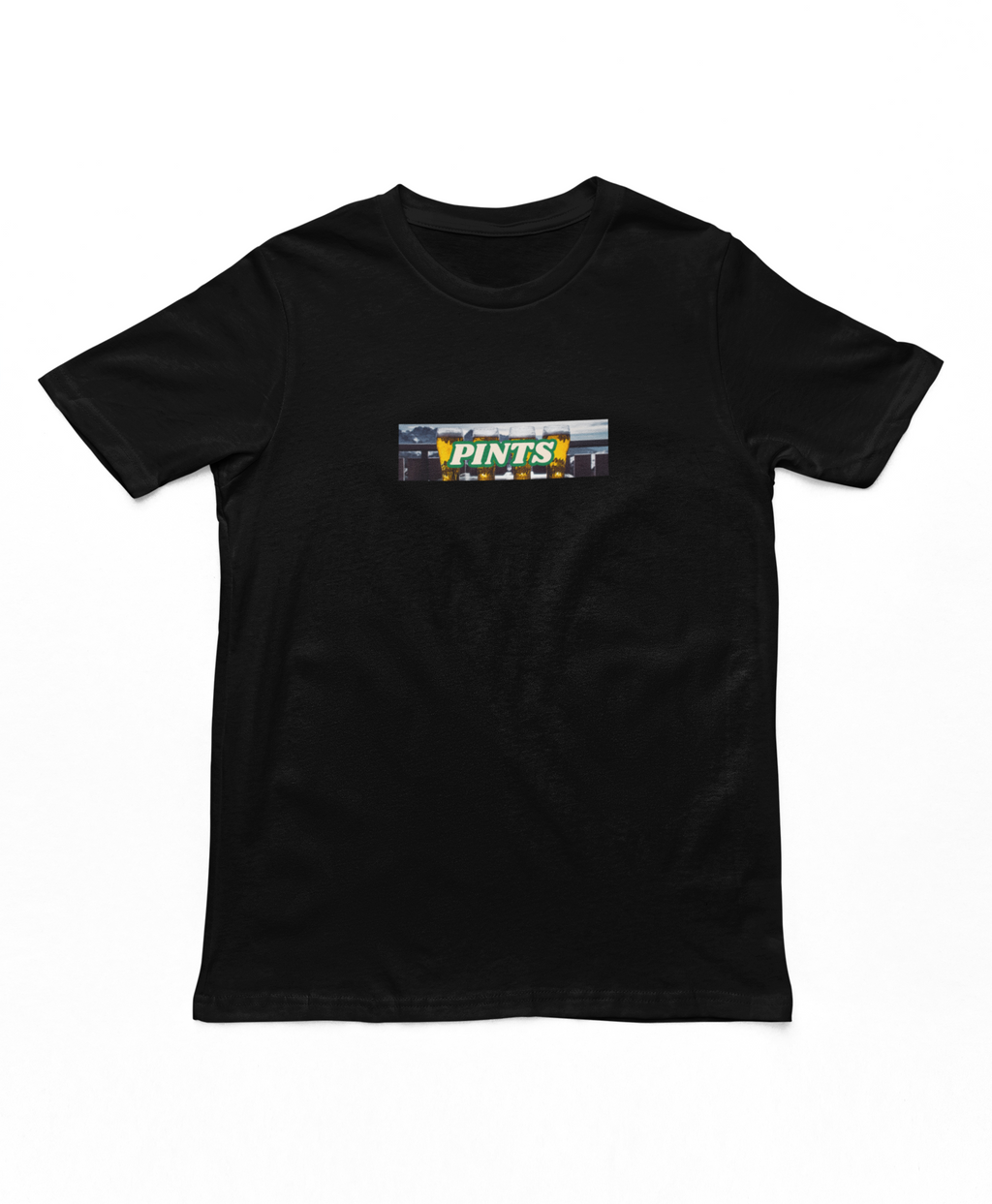 Pints Box Logo Style Adults T-Shirt