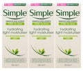 Simple Skin Hydrating Moisturizer – 12-Hour Moisture, Sensitive Skin, 4.2 oz (Pack of 3)