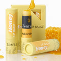 Natural Honey Lip Balm – 3 Pack by Simple Sophistication | Grassfed Tallow, Raw Honey & Argan Oil, Untinted