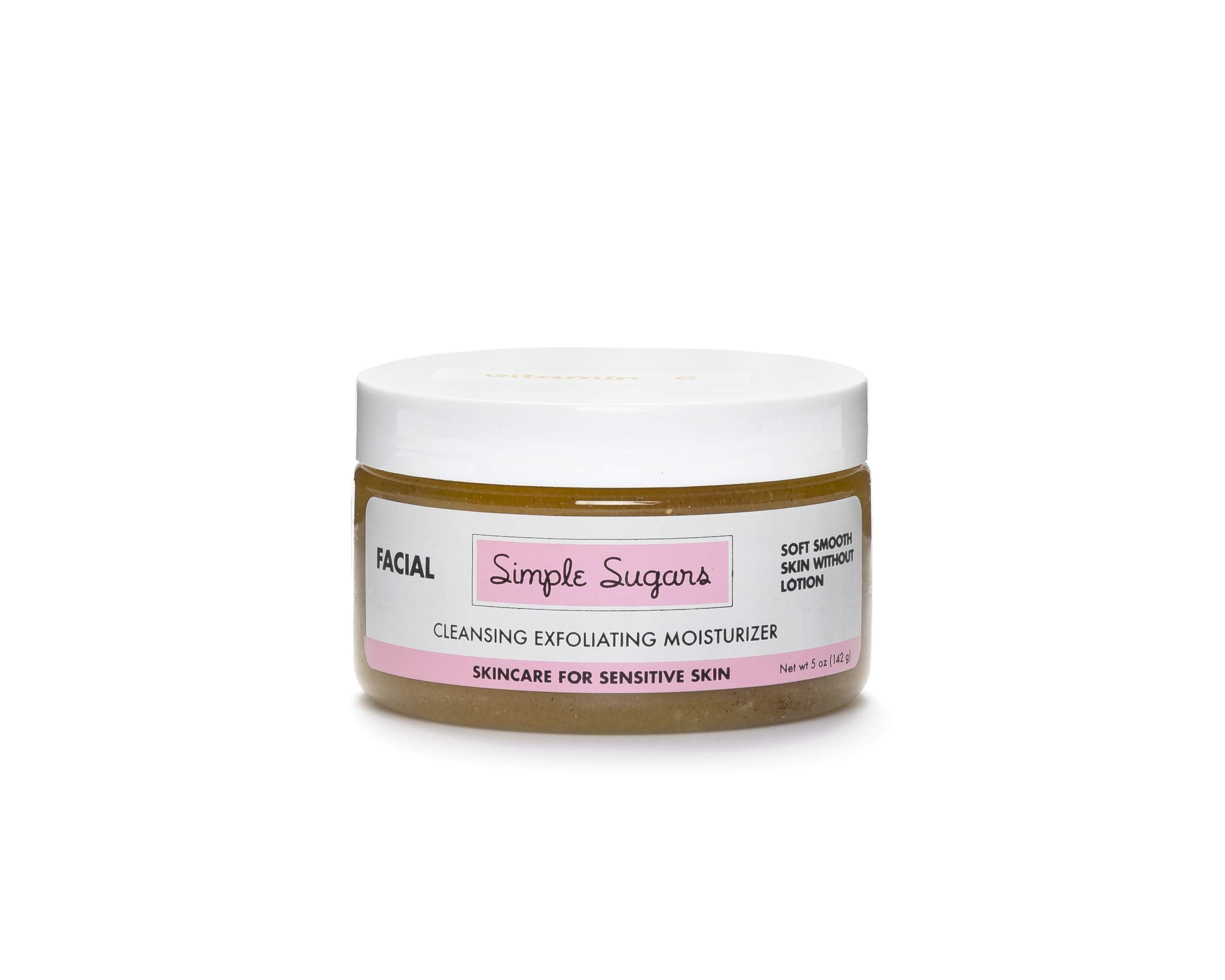 Simple Sugars Vitamin C Facial – 3-in-1 Cleanse, Exfoliate, Moisturize