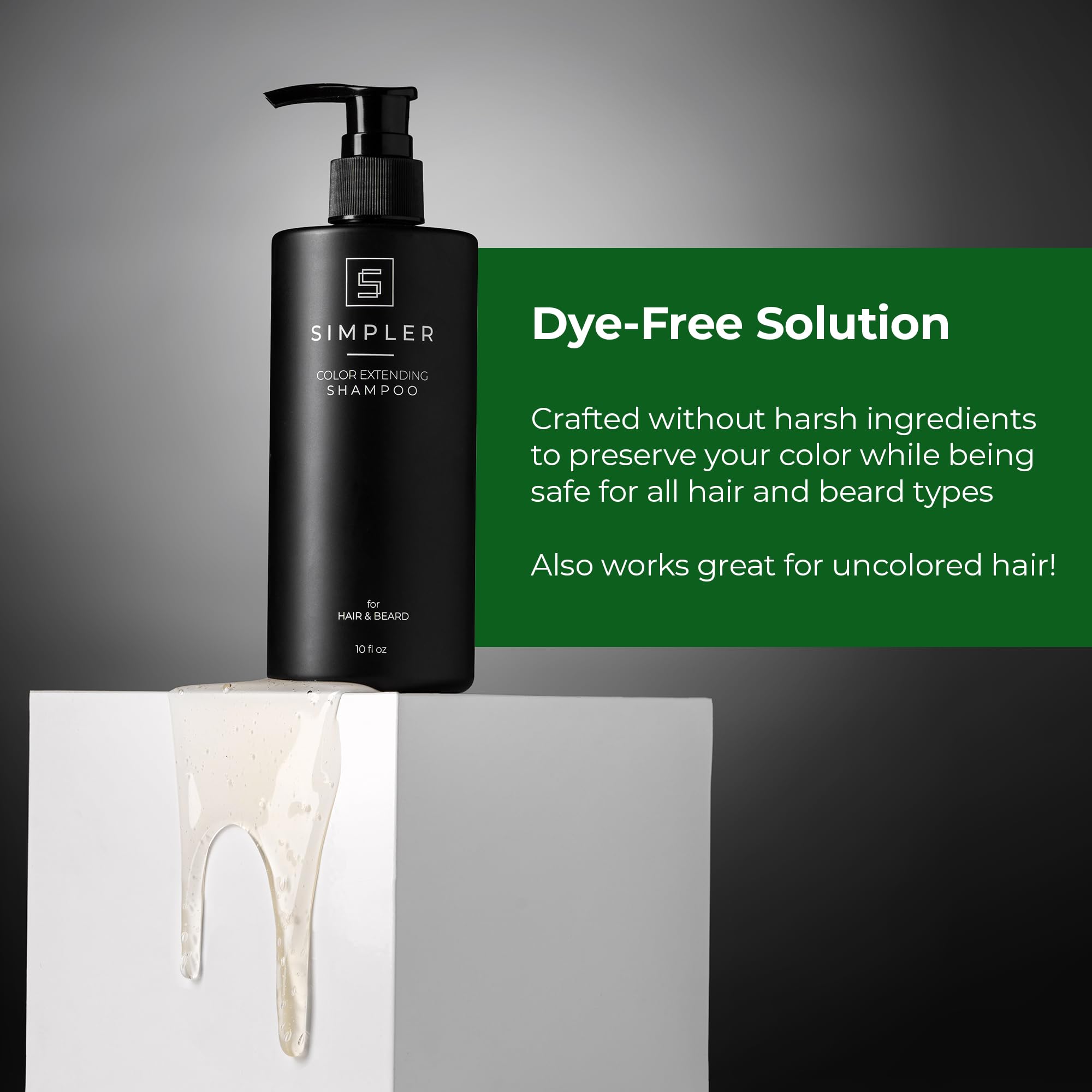 SIMPLER HAIR COLOR Shampoo for Men – Color Safe, Dye & Sulfate Free, Sweet Agave